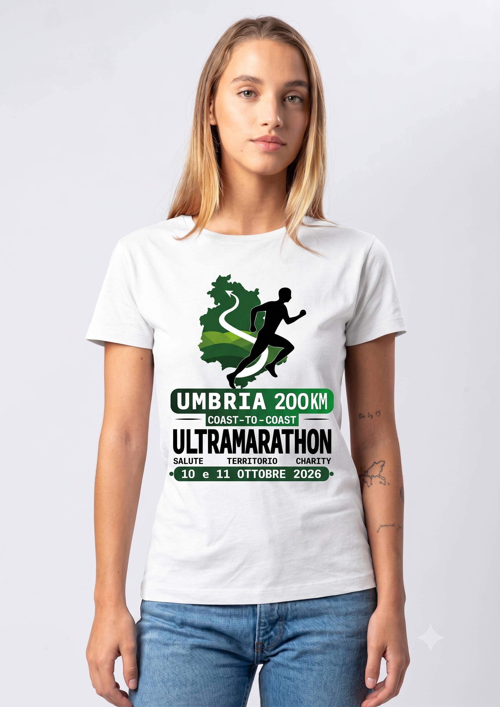 T-shirt bianca Donna